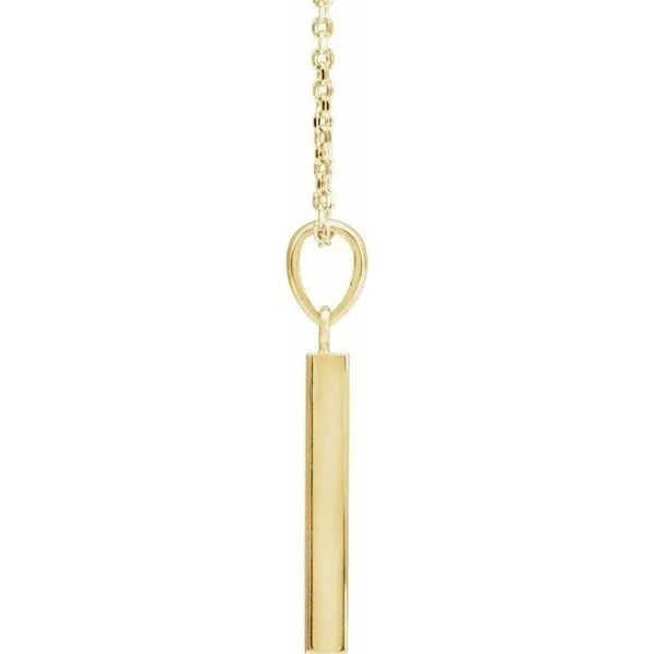 Engravable Bar Necklace Image 2 Hopman Jewelers Elkhart, IN
