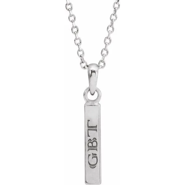Engravable Bar Necklace Image 3 Shipley's Fine Jewelry Hampstead, MD