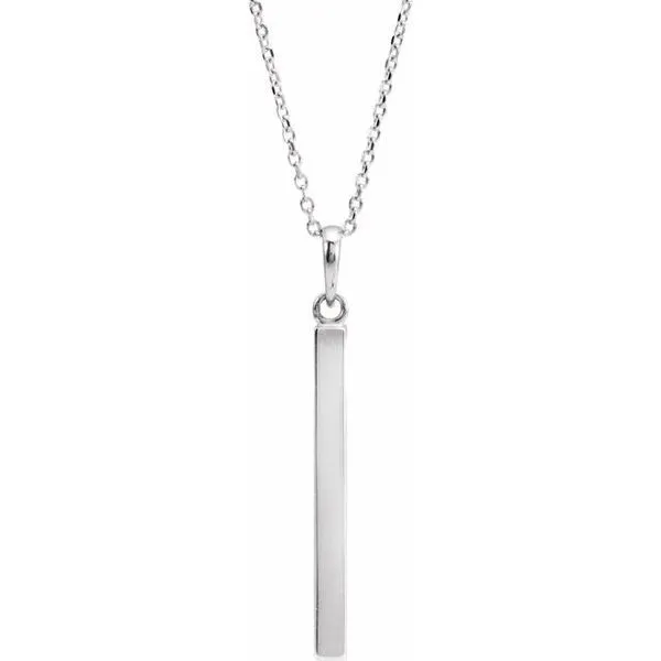 Engravable Bar Necklace James Wolf Jewelers Mason, OH