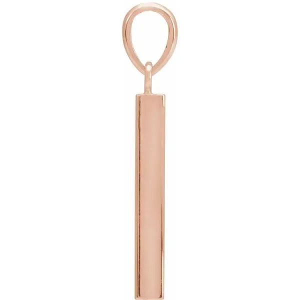 Engravable Bar Pendant Image 2 J. Meredith Jewelers Delafield, WI