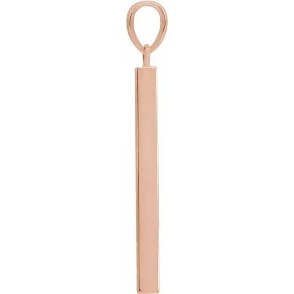 Engravable Bar Pendant Image 2 J. Meredith Jewelers Delafield, WI