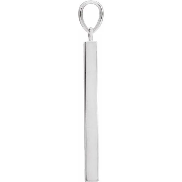 Engravable Bar Pendant Image 2 Studio D Jewelers Woodstock, IL