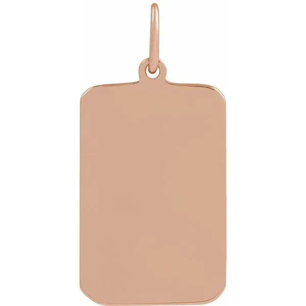 Cross Dog Tag Pendant Image 3 Boyd Jewelers Wesley Chapel, FL