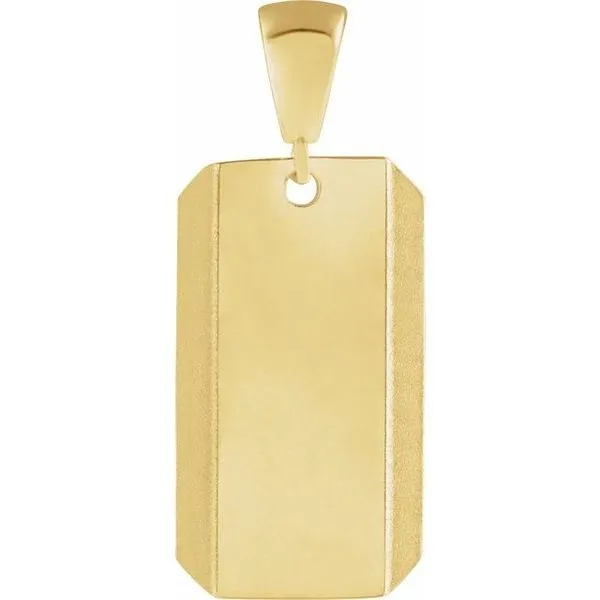 Engravable Dog Tag Pendant Hopman Jewelers Elkhart, IN