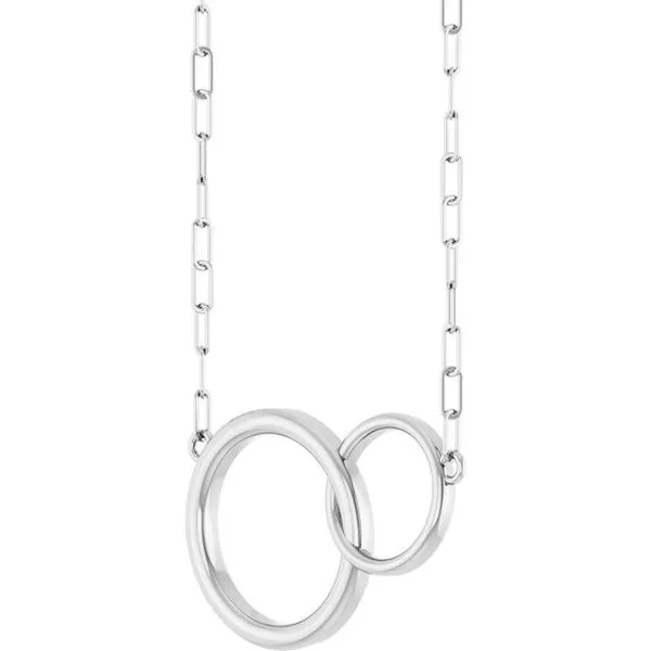 Interlocking Circle Necklace Image 2 L & L jewelers Scarborough, ME