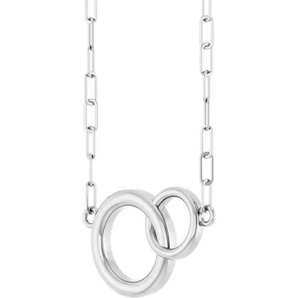 Interlocking Circle Necklace Image 2 Milan's Jewelry Inc Sarasota, FL
