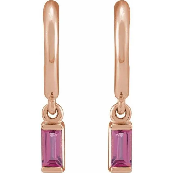 Accented Hoop Earrings Image 2 Diny's Jewelers Middleton, WI