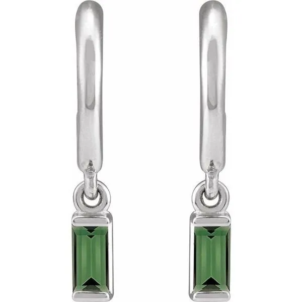 Accented Hoop Earrings Image 2 Diny's Jewelers Middleton, WI