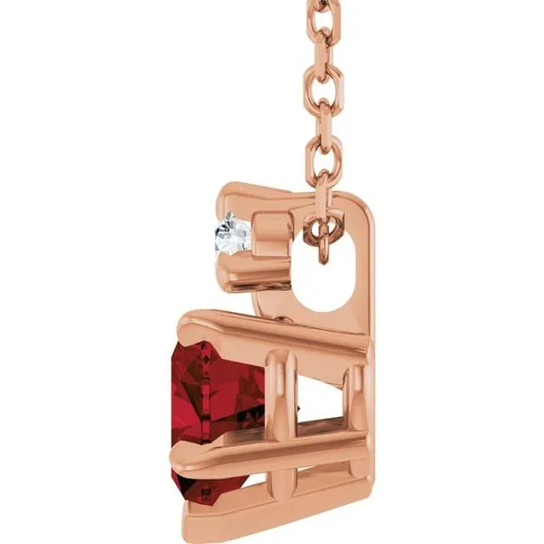 Accented Heart Necklace Image 3 Diny's Jewelers Middleton, WI