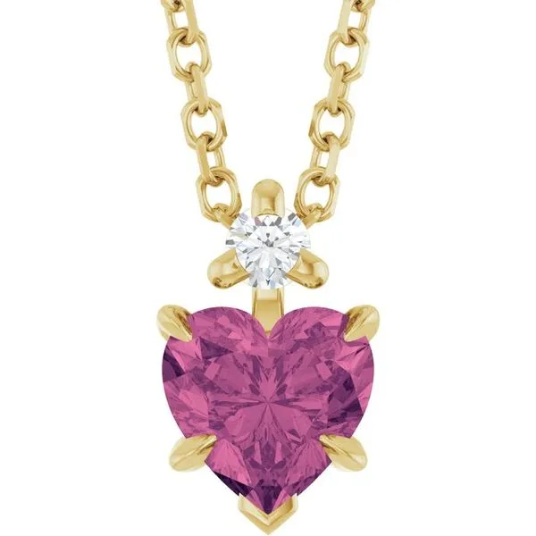 Accented Heart Necklace Diny's Jewelers Middleton, WI