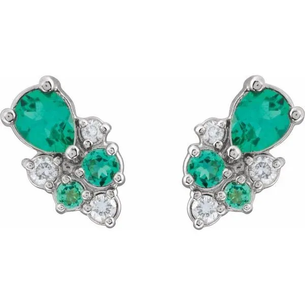 Cluster Earrings Image 2 Clater Jewelers Louisville, KY