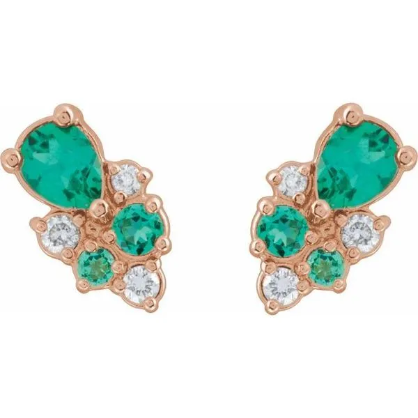 Cluster Earrings Image 2 Ellsworth Jewelers Ellsworth, ME