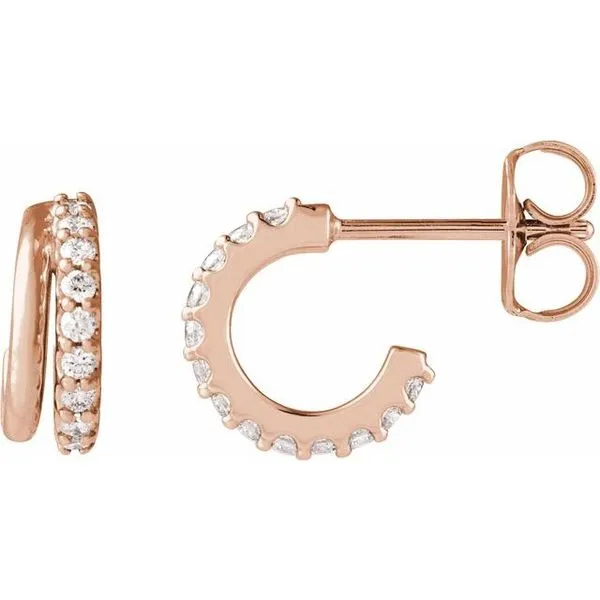 Accented Hoop Earrings Northwood Jewelers Northwood, OH