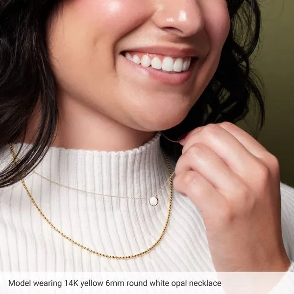 Cabochon Solitaire Necklace Image 3 Grayson & Co. Jewelers Iron Mountain, MI