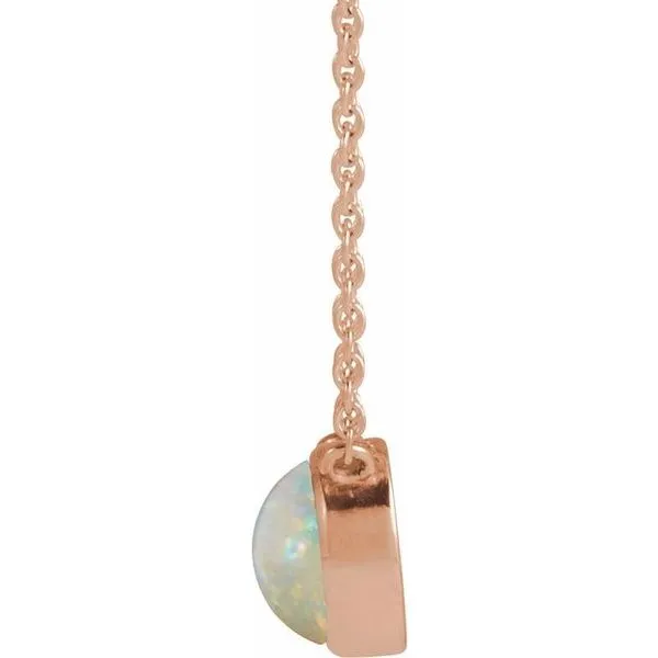 Cabochon Solitaire Necklace Image 2 Boyd Jewelers Wesley Chapel, FL