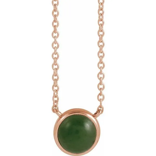 Cabochon Solitaire Necklace Arlene's Fine Jewelry Vidalia, GA