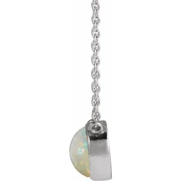 Cabochon Solitaire Necklace Image 2 Jerald Jewelers Latrobe, PA