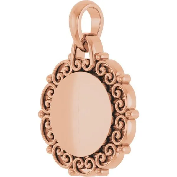 Engravable Scroll Necklace Image 2 Comstock Jewelers Edmonds, WA