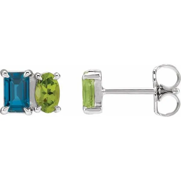 Two-Stone Stud Earrings Hart's Jewelers Grants Pass, OR