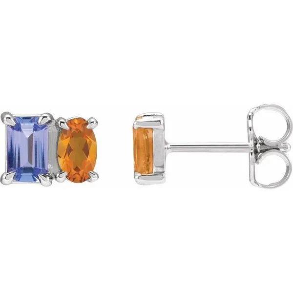 Two-Stone Stud Earrings Hart's Jewelers Grants Pass, OR