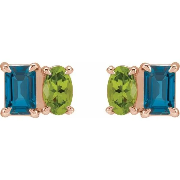 Two-Stone Stud Earrings Image 2 Shipley's Fine Jewelry Hampstead, MD