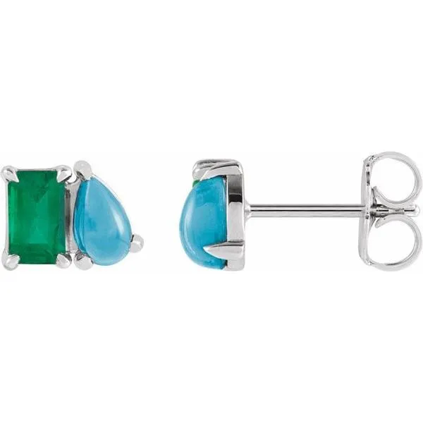 Two-Stone Stud Earring Hopman Jewelers Elkhart, IN