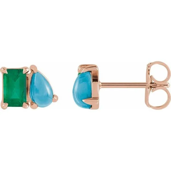 Two-Stone Stud Earring Hopman Jewelers Elkhart, IN