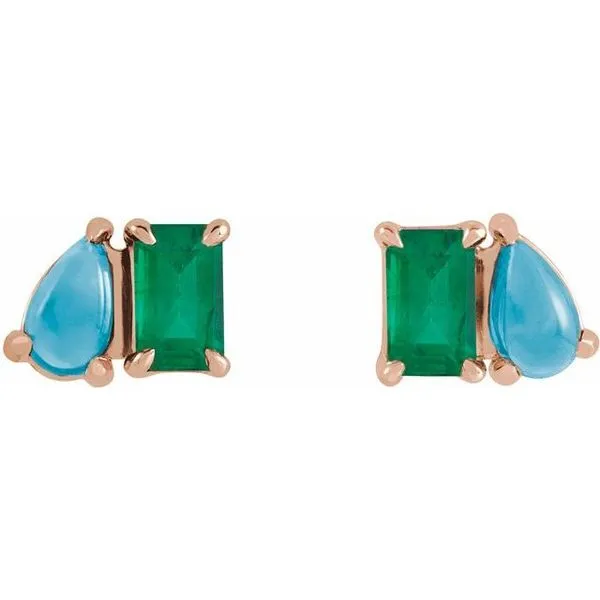 Two-Stone Stud Earring Image 2 Rasmussen Jewelers Spanish Fork, UT