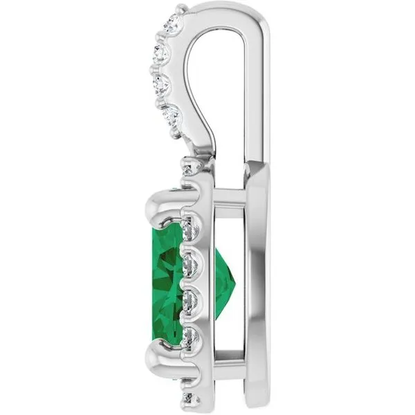 Halo-Style Pendant Image 3 Ask Design Jewelers Olean, NY