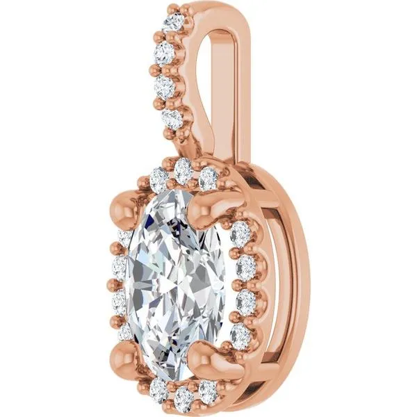 Halo-Style Pendant Image 2 Hart's Jewelers Grants Pass, OR