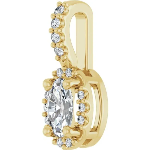 Halo-Style Pendant Image 2 Atlanta West Jewelry Douglasville, GA