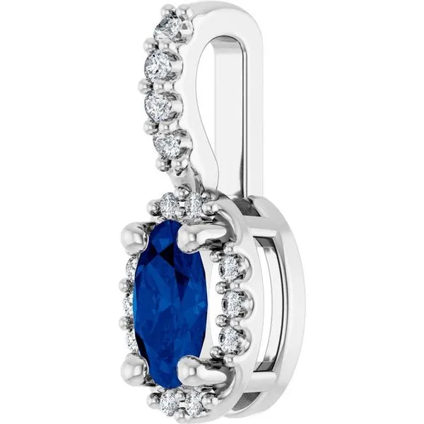 Halo-Style Pendant Image 2 Ask Design Jewelers Olean, NY