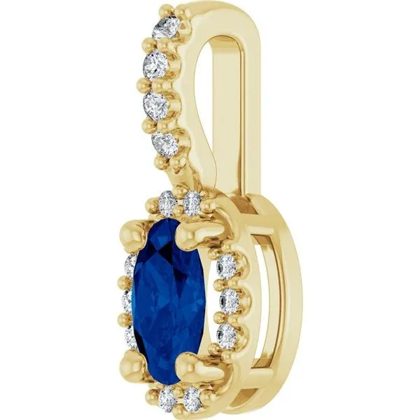 Halo-Style Pendant Image 2 Cravens & Lewis Jewelers Georgetown, KY