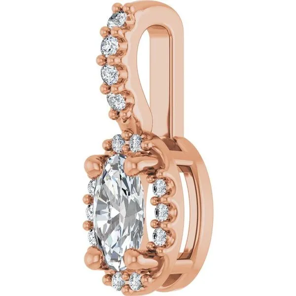 Halo-Style Pendant Image 2 Hopman Jewelers Elkhart, IN