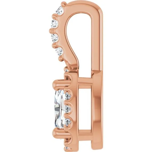 Halo-Style Pendant Image 3 Studio D Jewelers Woodstock, IL