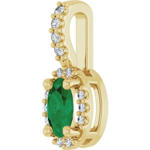 Halo-Style Pendant Image 2 M. J. Thomas Jewelers, Ltd. Stratford, CT