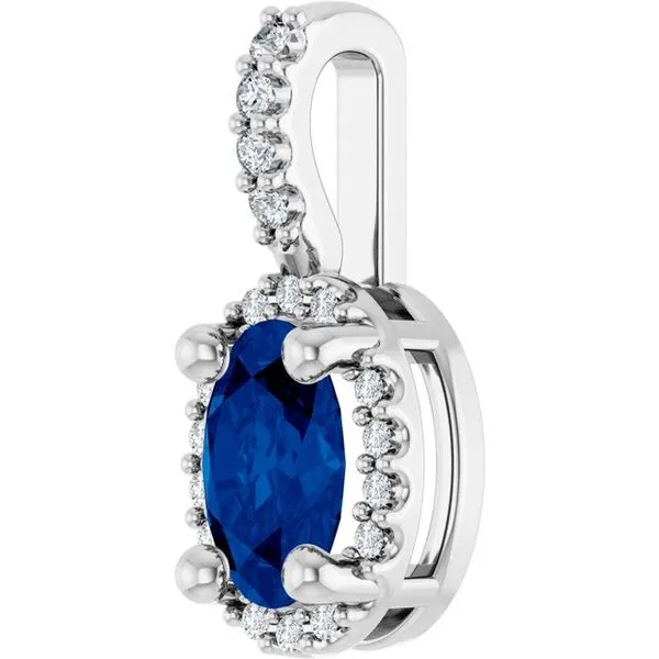 Halo-Style Pendant Image 2 John E. Koller Jewelry Designs owasso, OK