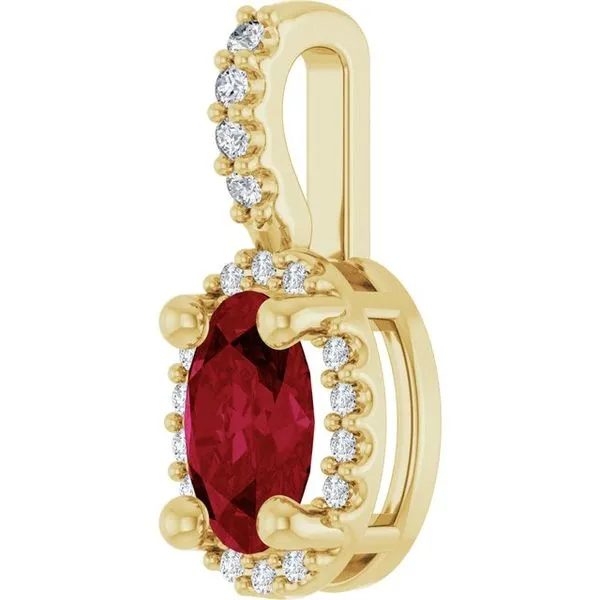 Halo-Style Pendant Image 2 Spath Jewelers Bartow, FL