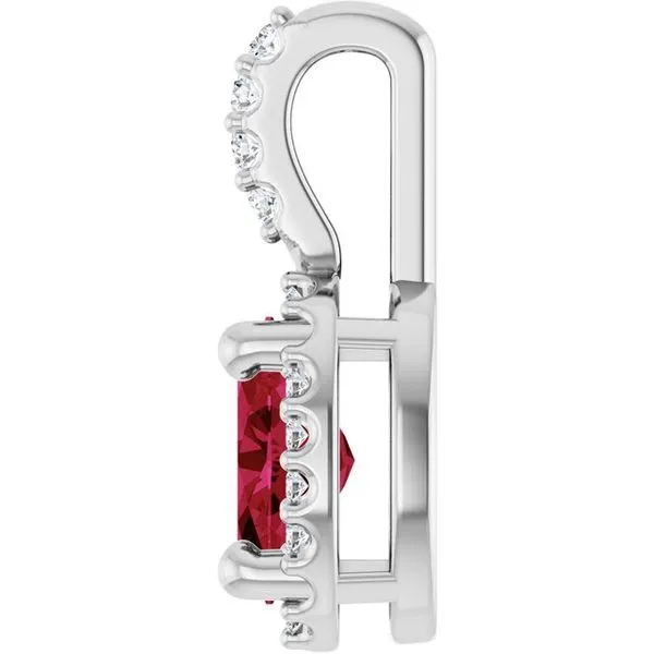 Halo-Style Pendant Image 3 J. Meredith Jewelers Delafield, WI