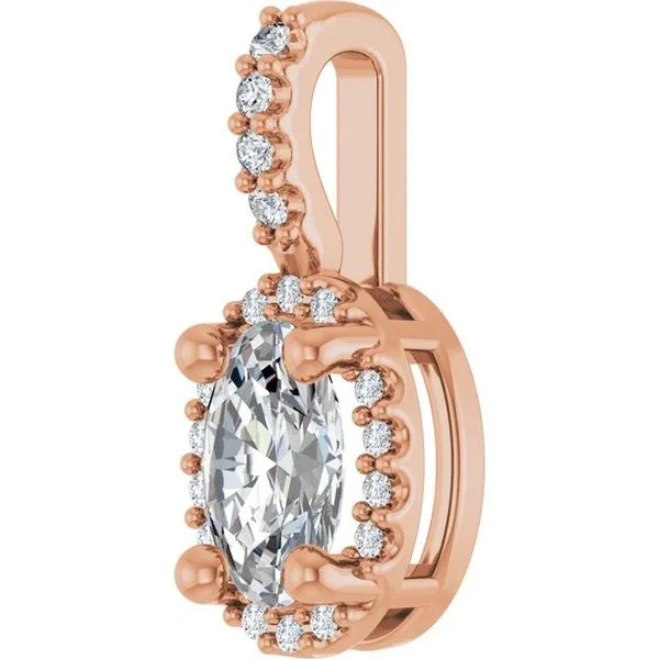 Halo-Style Pendant Image 2 Graham Jewelers Wayzata, MN