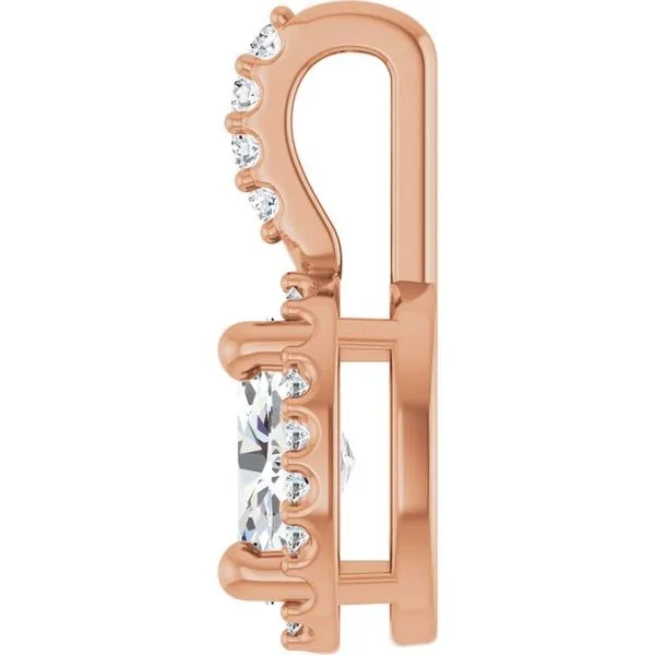 Halo-Style Pendant Image 3 Hopman Jewelers Elkhart, IN