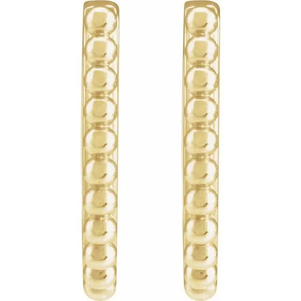 Beaded Hoop Earrings Image 2 Jerald Jewelers Latrobe, PA