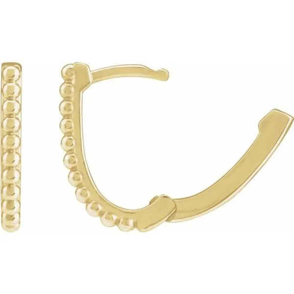 Beaded Hoop Earrings Image 2 Atlanta West Jewelry Douglasville, GA