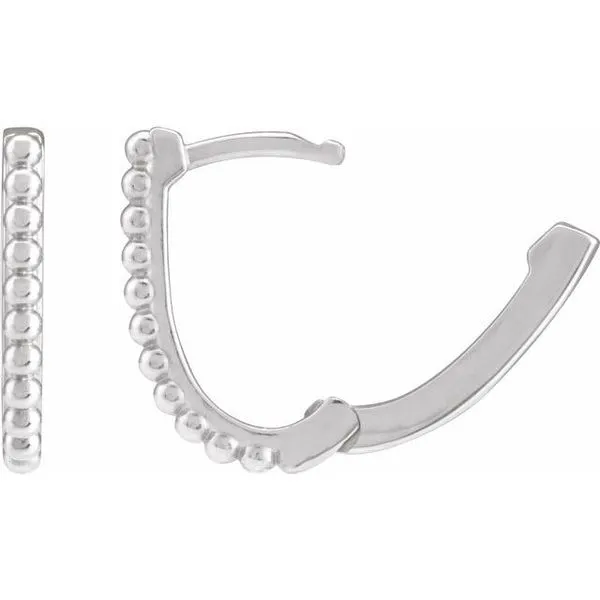 Beaded Hoop Earrings Image 3 The Jewelry Source El Segundo, CA