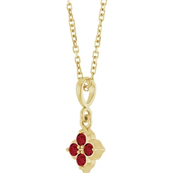 Cluster Necklace Image 2 Banks Jewelers Burnsville, NC