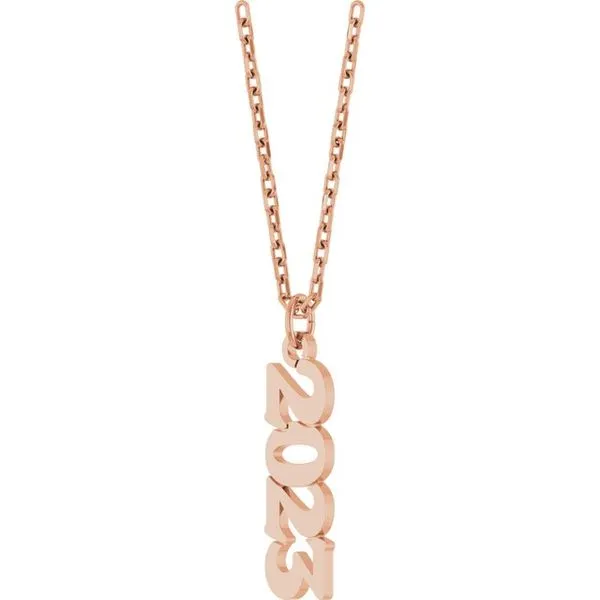 Petite Year Necklace Image 2 D'Errico Jewelry Scarsdale, NY