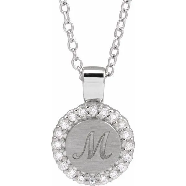 Engravable Accented Necklace Shipley's Fine Jewelry Hampstead, MD
