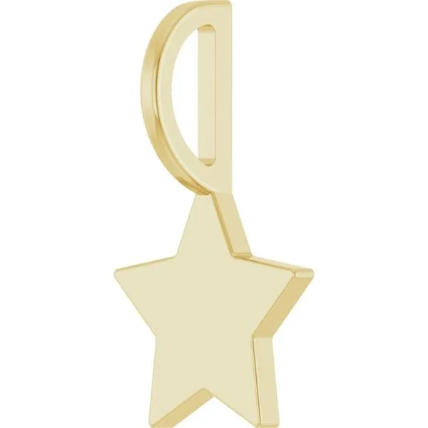 Engravable Star Charm/Pendant Image 2 Gysbers Jewelry Waupun, WI