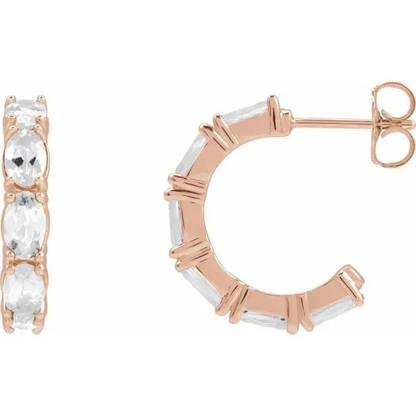 Accented Hoop Earrings Michael's Jewelry North Wilkesboro, NC