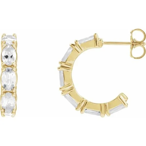 Accented Hoop Earrings Blue Heron Jewelry Company Poulsbo, WA